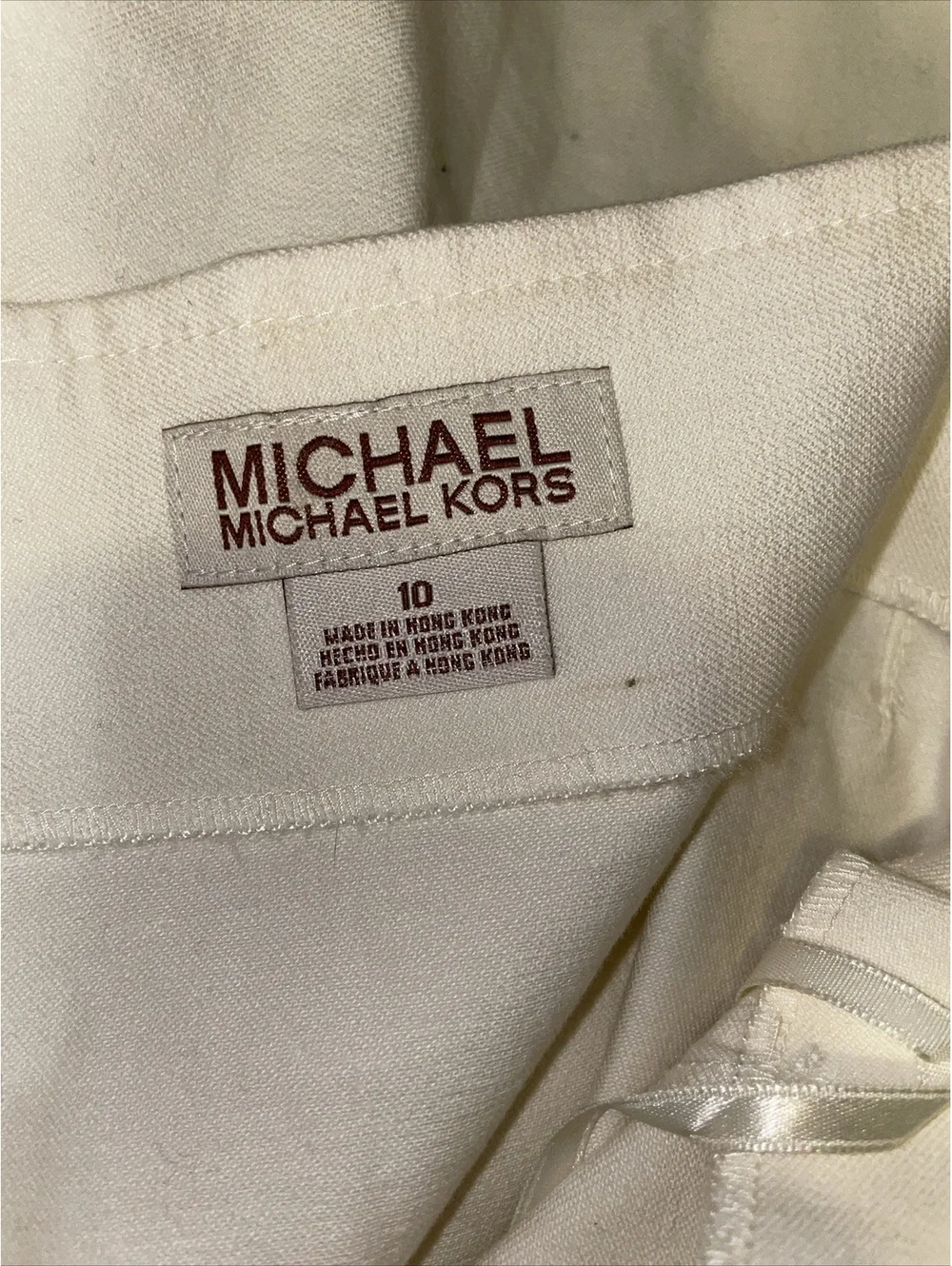 Michael Kors Size 10 Skirt A Line Button Front